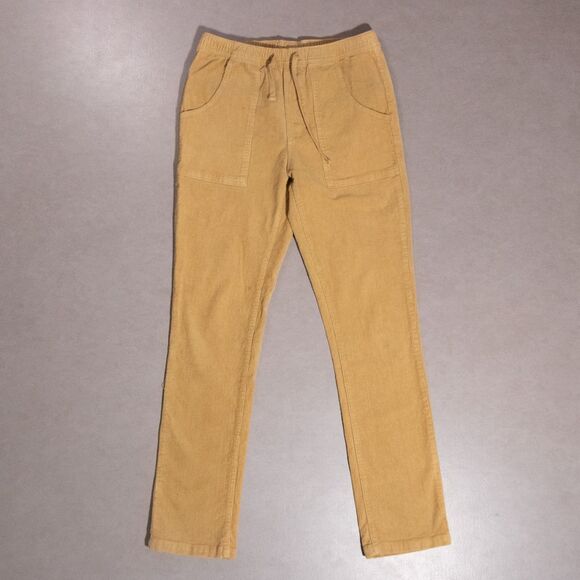 Katin Corduroy Brown Stretch Elastic Drawstring Slim Men's Pants Size Small - Picture 1 of 7